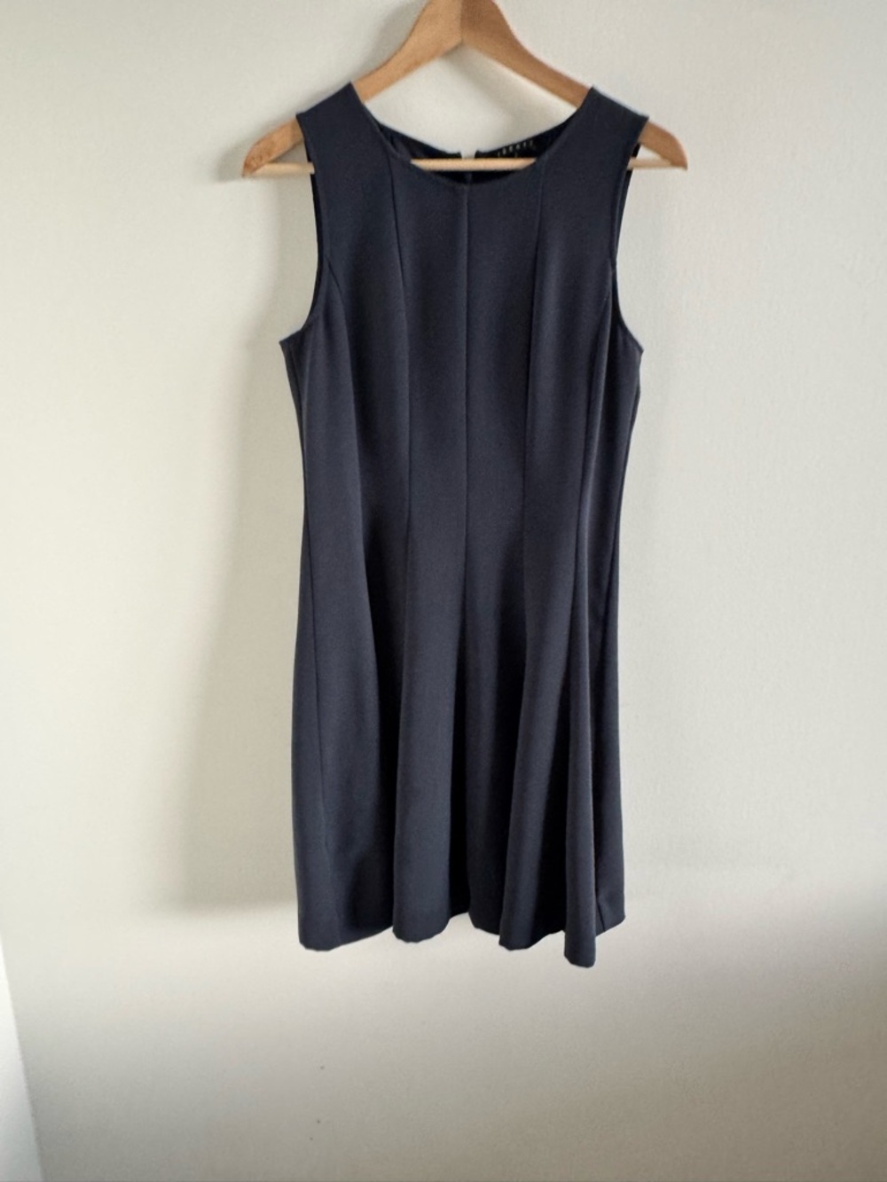 Theory Sleeveless Navy Shift Swing Dress
